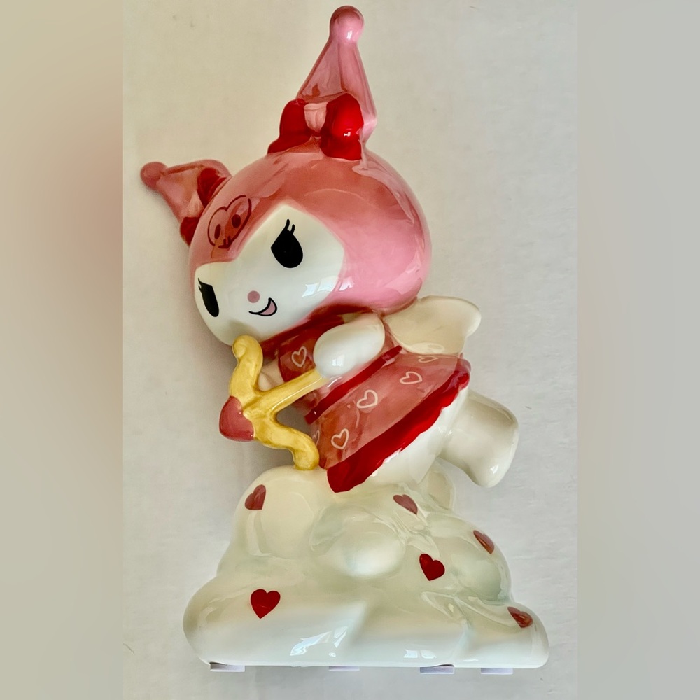 Blue Sky Accents/ Hello Kitty Kuromi Cupid Figurine/Pink & White Ceramic - Picture 4 of 11
